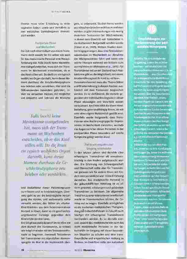 Vorschauseite 5: Kinderwunsch und Schwangerschaft bei Transmenschen