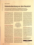 Vorschauseite 1: Patientenberatung vor dem Neustart