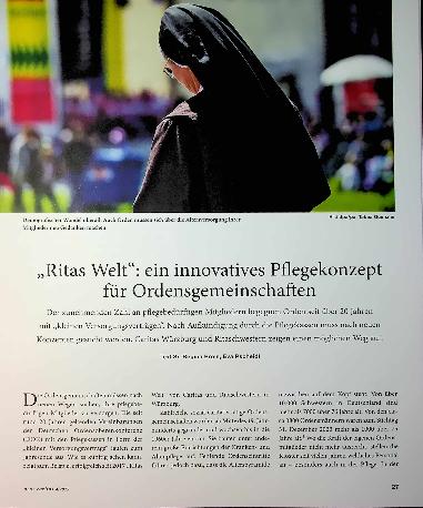 Vorschauseite 1: „Ritas Welt“: ein innovatives Pflegekonzept für Ordensgemeinschaften