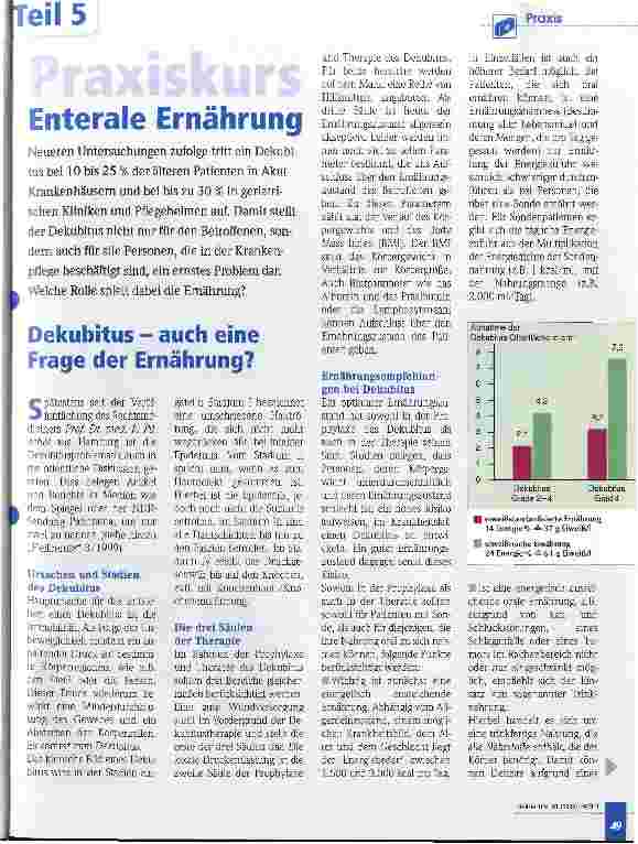 Vorschauseite 1: Praxiskurs - Enterale Ernährung