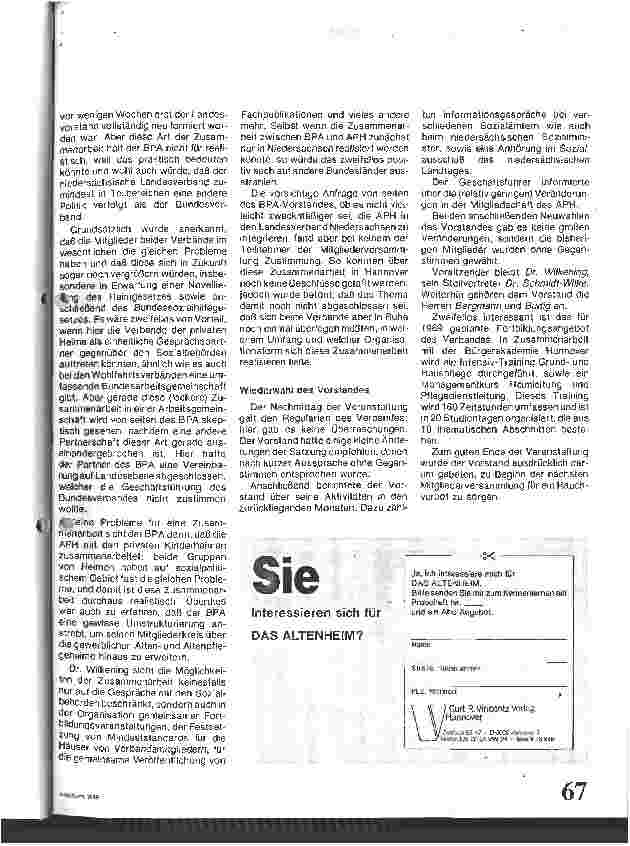 Vorschauseite 3: Jahreshauptversammlung APH
