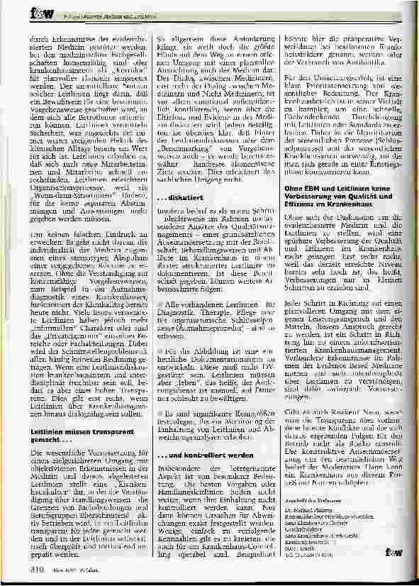 Vorschauseite 3: EBM und Leitlinien