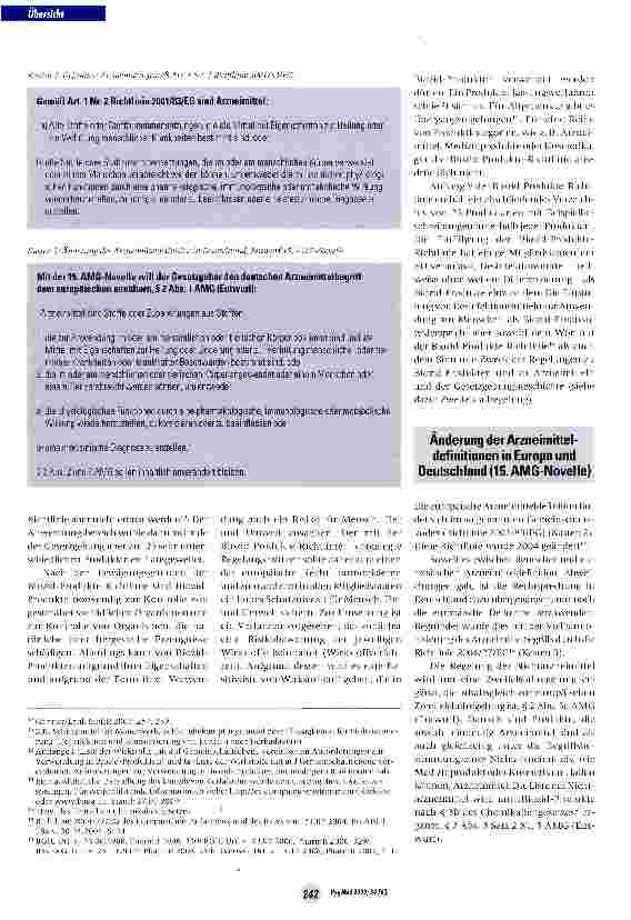 Vorschauseite 3: Desinfektionsmittel zur Anwendung am MenschenEinstufung als Arzneimittel auch nach der 15. AMG-Novelle