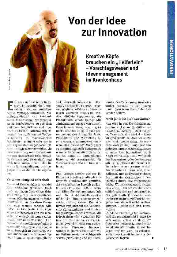 Vorschauseite 1: Von der Idee zur Innovation