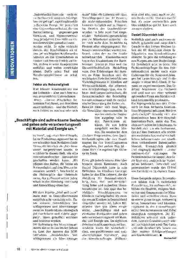 Vorschauseite 2: Von der Idee zur Innovation