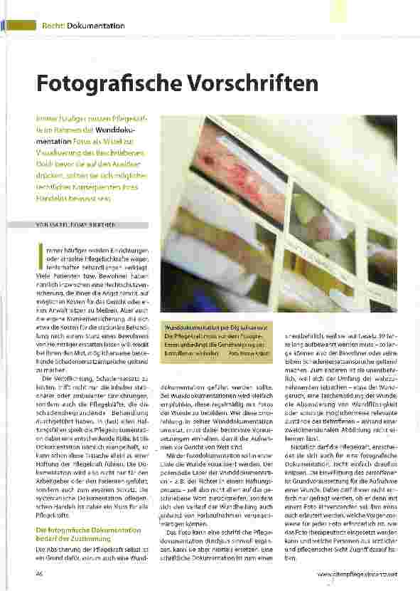 Vorschauseite 1: Fotografische Vorschriften