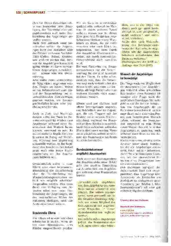 Vorschauseite 3: Angehörigebitte draußen bleiben?