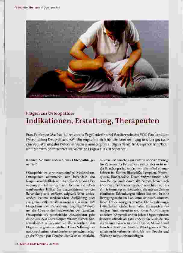 Vorschauseite 1: Indikationen, Erstattung, Therapeuten