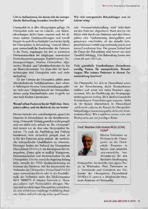Vorschauseite 2: Indikationen, Erstattung, Therapeuten