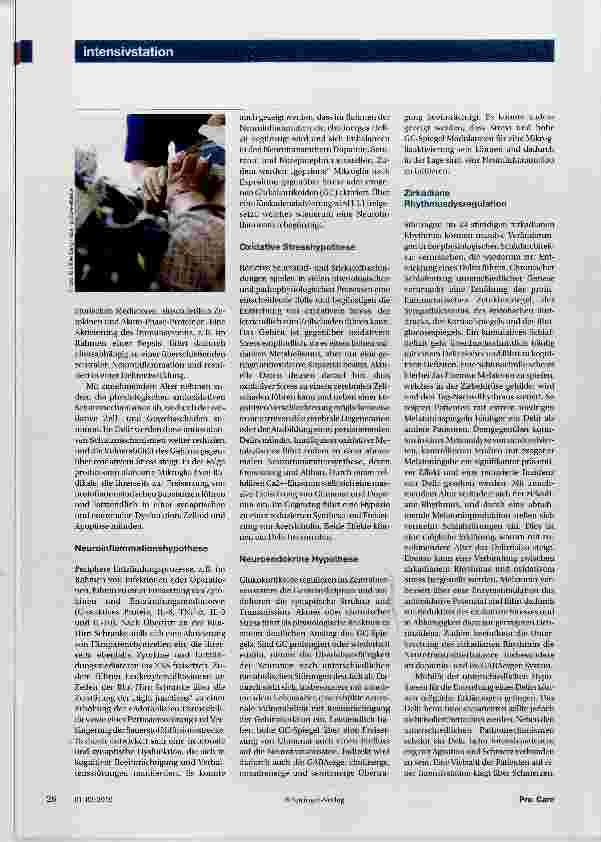 Vorschauseite 3: Delir beim Intensivpatienten