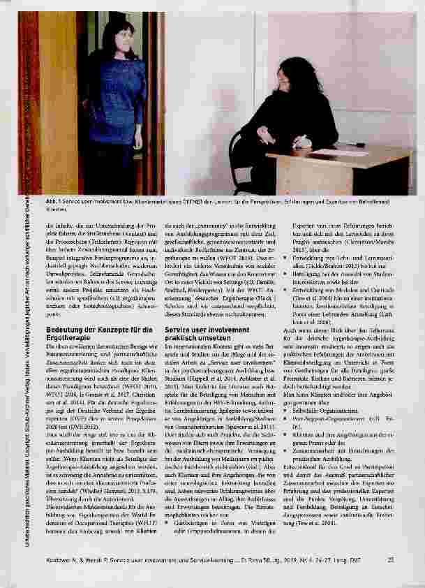 Vorschauseite 2: Innovative Konzepte für die deutsche Ergotherapie-Ausbildung