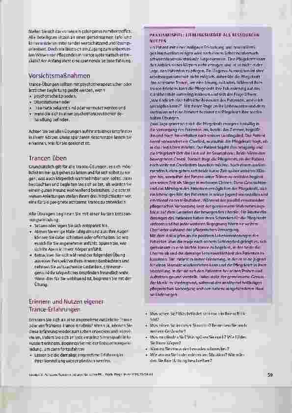 Vorschauseite 2: Achtsame Trancen in der psychiatrischen Pflege
