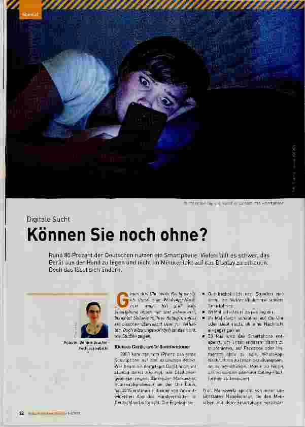 Vorschauseite 1: Können Sie noch ohne?