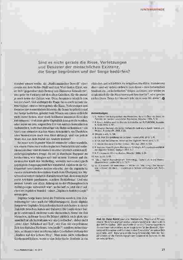 Vorschauseite 3: Bit - Mensch - Welt: Zur Dialektik der Digitalen Sorge