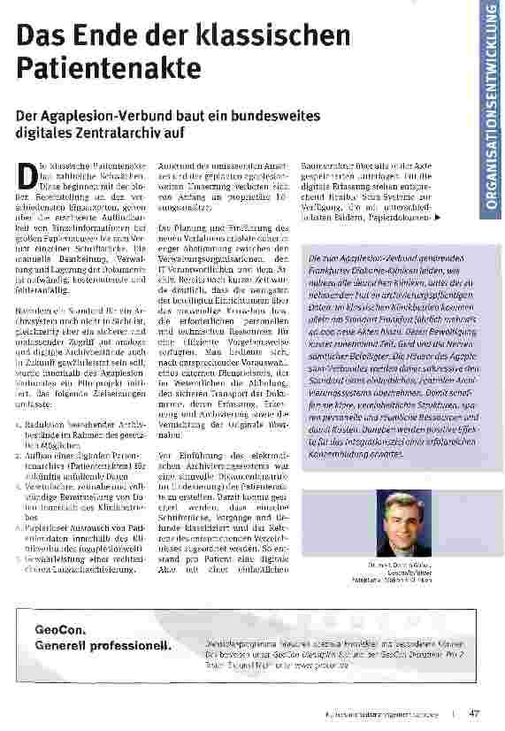 Vorschauseite 1: Das Ende der klassischen Patientenakte