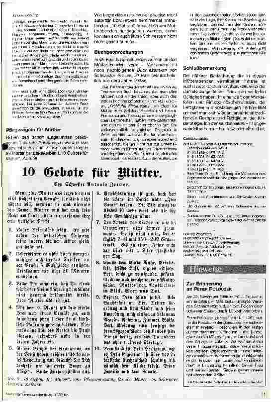 Vorschauseite 3: Blick in die Vergangenheit: Mütterabendeeine Chance des Lernens, des Austauschens und der Freundschaft