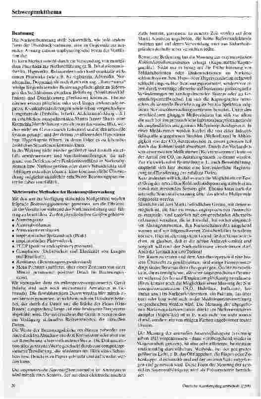 Vorschauseite 2: Monitorring in der Kardioanästhesie
