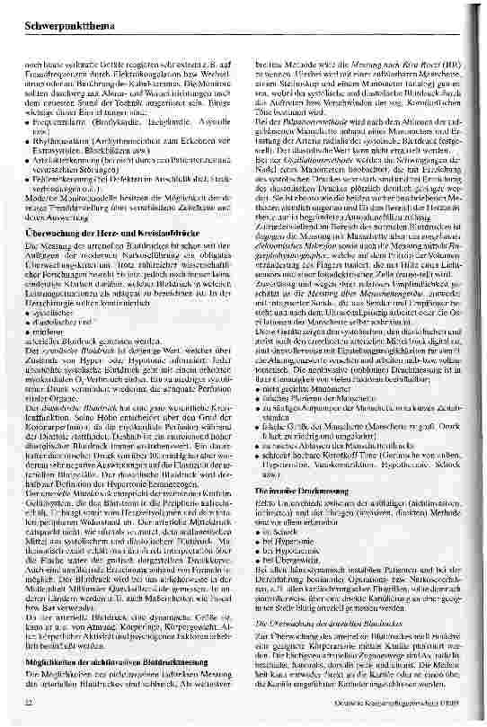 Vorschauseite 4: Monitorring in der Kardioanästhesie