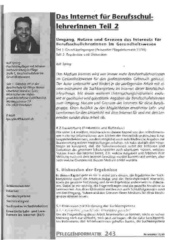 Vorschauseite 1: Das Internet für BerufsschullehrerInnen Teil 2