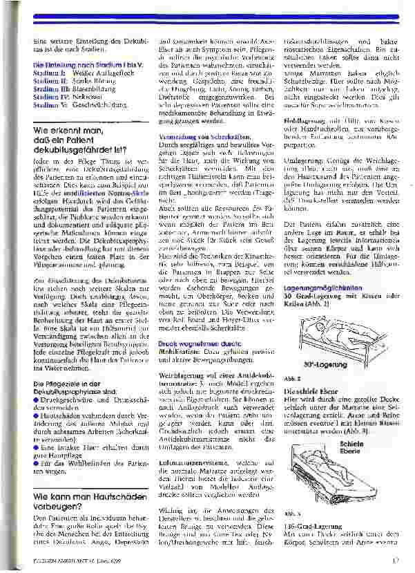 Vorschauseite 4: Prophylaxe ist das A und O um einen Dekubitus zu verhindern