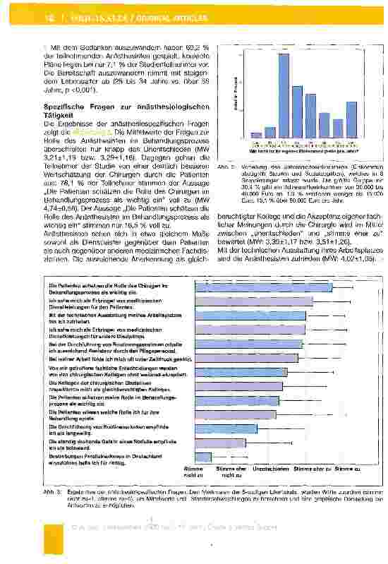 Vorschauseite 5: Arbeitszufriedenheit von Anästhesisten in Deutschland