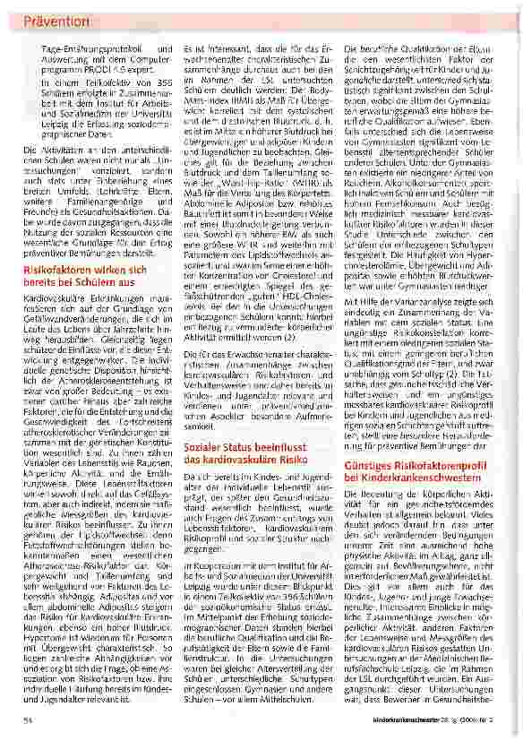 Vorschauseite 2: Frühe Weichenstellung beim kardiovaskulären Risiko
