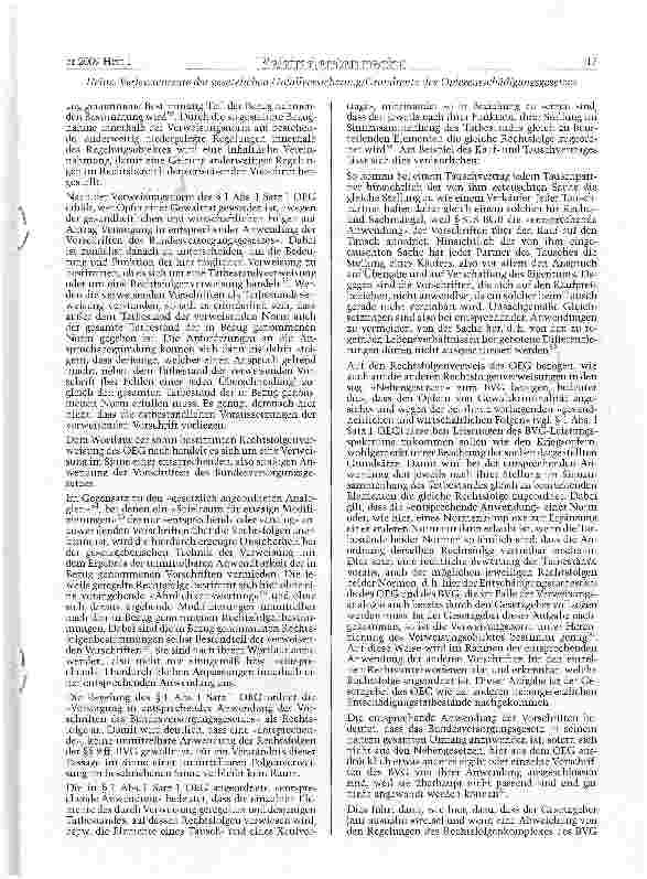 Vorschauseite 5: Die Verletztenrente der gesetzlichen Unfallversicherung einerseits und die Grundrente des Opferentschädigungsgesetzes andererseits - anrechenbares Einkommen im Sinne des Rechtes d…