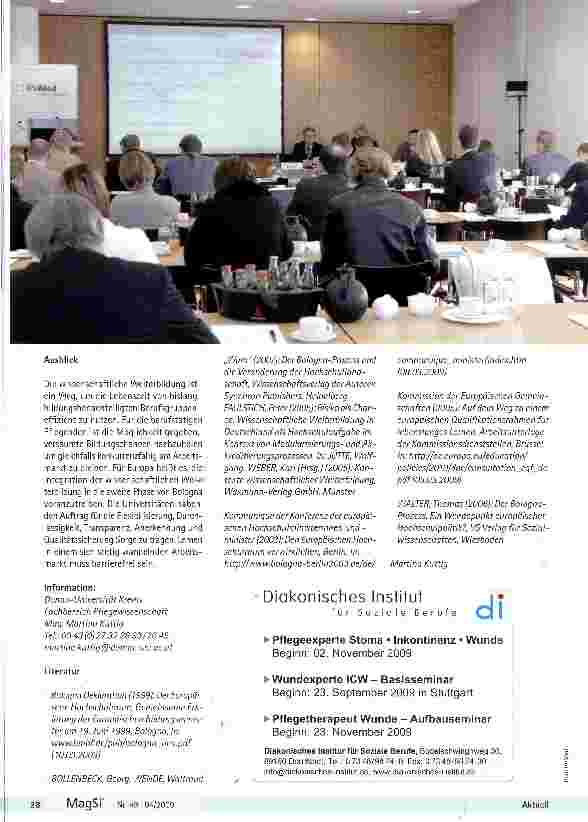 Vorschauseite 3: Wissenschaftliche Weiterbildung in der Gesundheitsund Krankenpflege