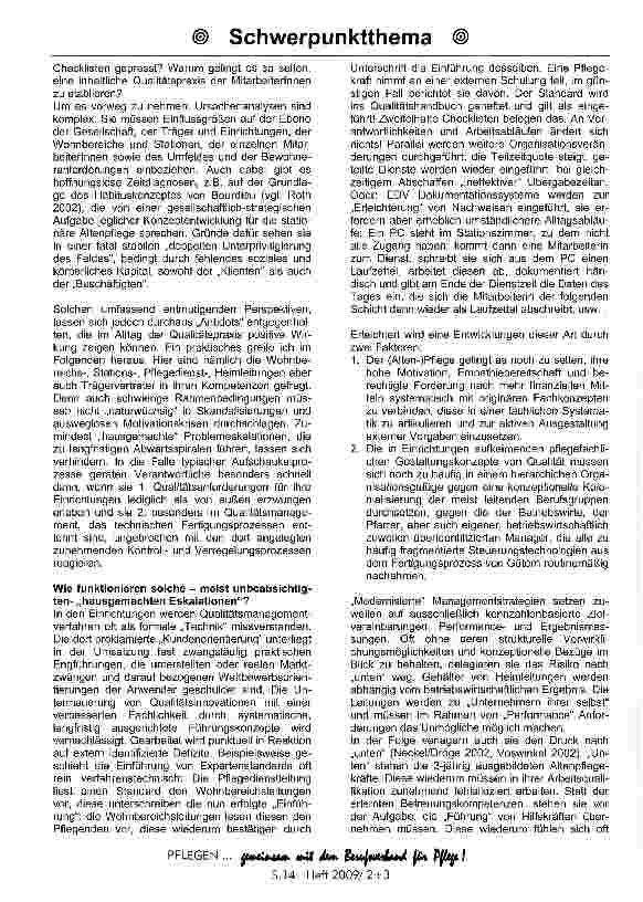 Vorschauseite 2: Ambivalente Folgen des Qualitäts-entwicklungsaktivismus in Einrichtungen der stationären Altenpflege