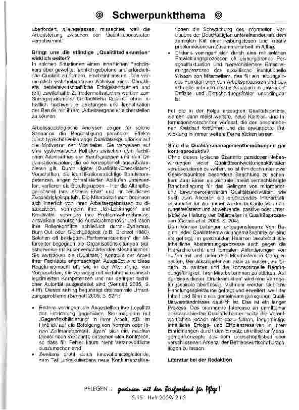 Vorschauseite 3: Ambivalente Folgen des Qualitäts-entwicklungsaktivismus in Einrichtungen der stationären Altenpflege