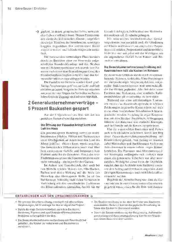 Vorschauseite 2: EiLenriedestift HannoverAus der Platte in die Hausgemeinschaft