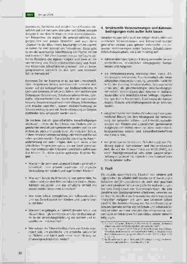 Vorschauseite 4: Neue schulund bildungspolitische Trends: Resilienzförderung als eine Kernaufgabe der Schulsozialarbeit?