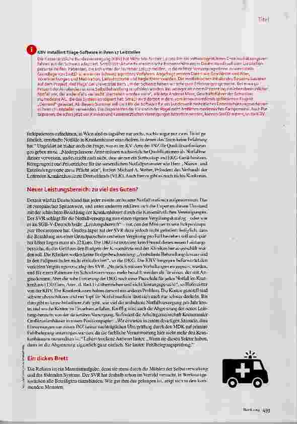 Vorschauseite 3: Achtung, Patient verlässt den Sektor!