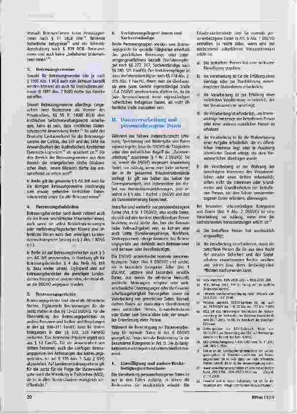 Vorschauseite 2: Rechtsfragen des Datenschutzes im Betreuungswesen