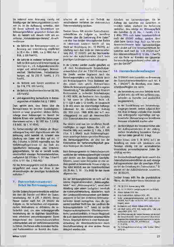 Vorschauseite 5: Rechtsfragen des Datenschutzes im Betreuungswesen