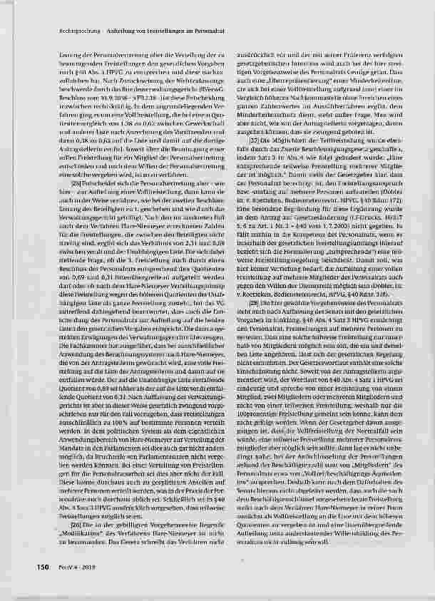 Vorschauseite 3: Aufteilung von Freistellungen im Personalrat