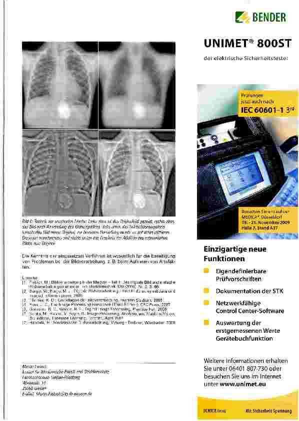 Vorschauseite 4: Bildverarbeitung in der Medizin - Teil 2