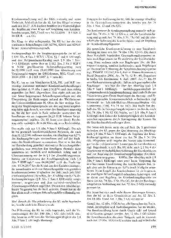 Vorschauseite 3: Rechtmäßigkeit des Sanierungsbeitrags nach §8 Abs. 9 KHEntgG