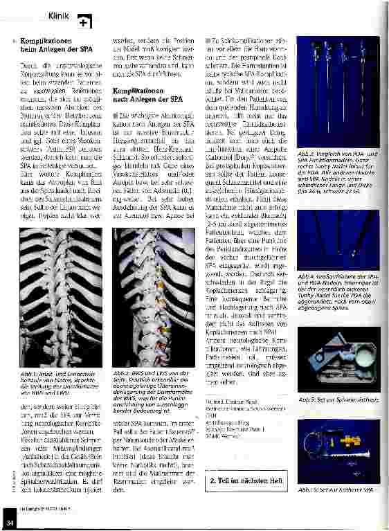 Vorschauseite 3: Rückenmarknahe Anästhesiemethoden