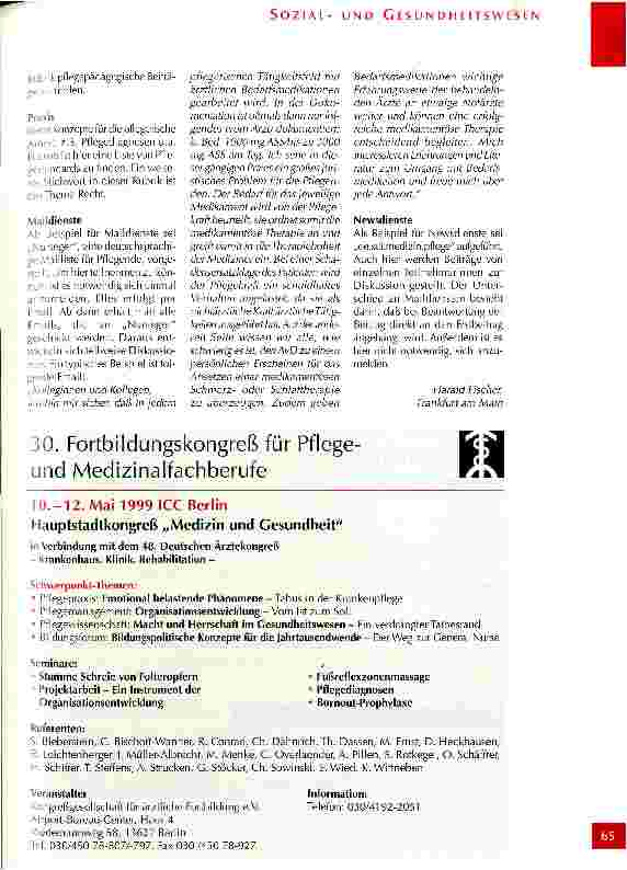 Vorschauseite 4: Internet und Krankenpflege