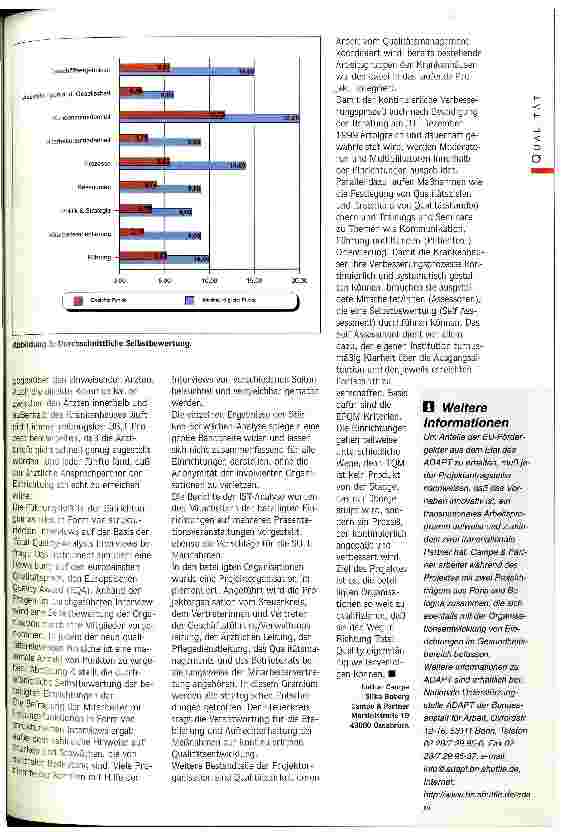 Vorschauseite 3: Kein Projekt von der Stange EU-Projekt Einführung von Total Quality Management in Krankenhäusern