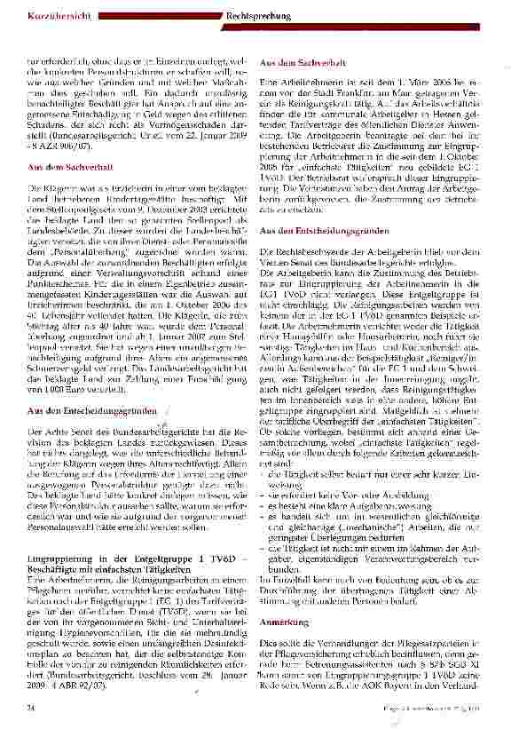 Vorschauseite 2: Entschädigung bei Diskriminierung wegen des Alters
