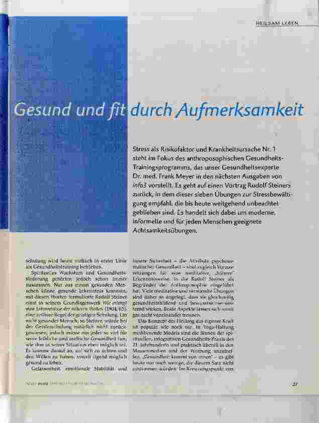 Vorschauseite 2: Gesund und fit durch Aufmerksamkeit