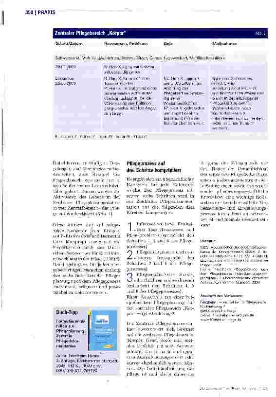Vorschauseite 3: Die „schlanke Pflegeplanung