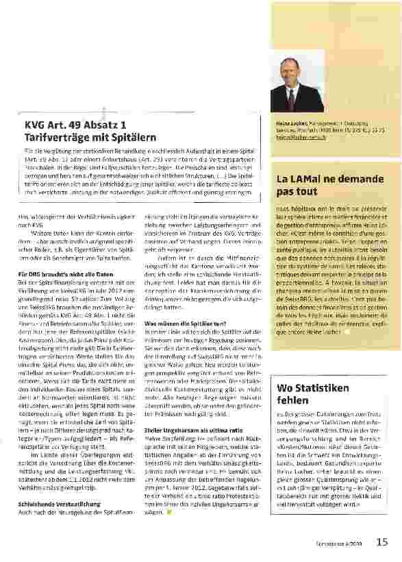 Vorschauseite 2: Die Behörden erheben mehr Daten als das KVG verlangt