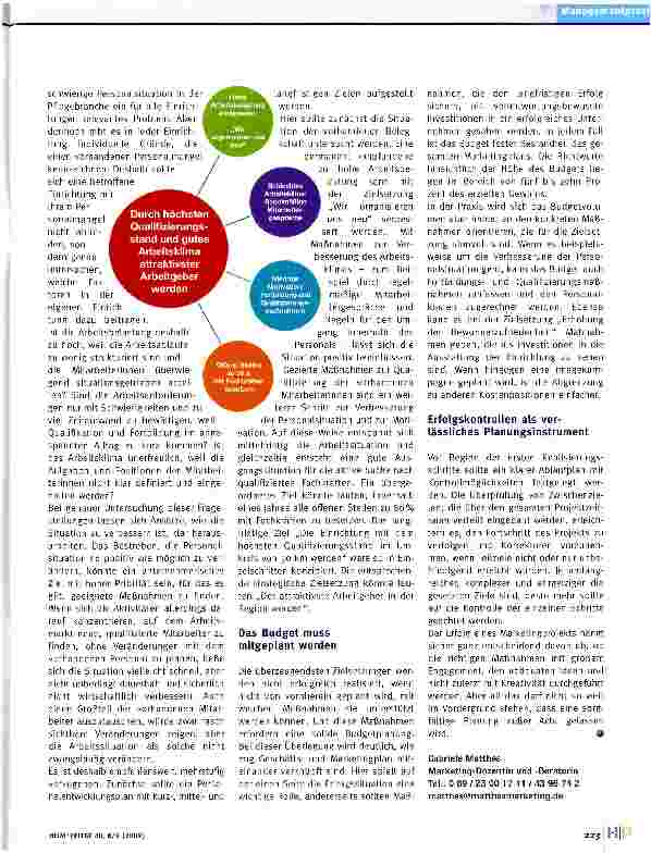 Vorschauseite 3: Marketingplanung -Zahlen, Daten und Strategie für die Zukunftssicherung