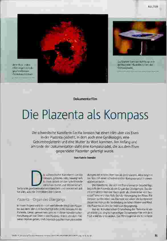 Vorschauseite 1: Die Plazenta als Kompass