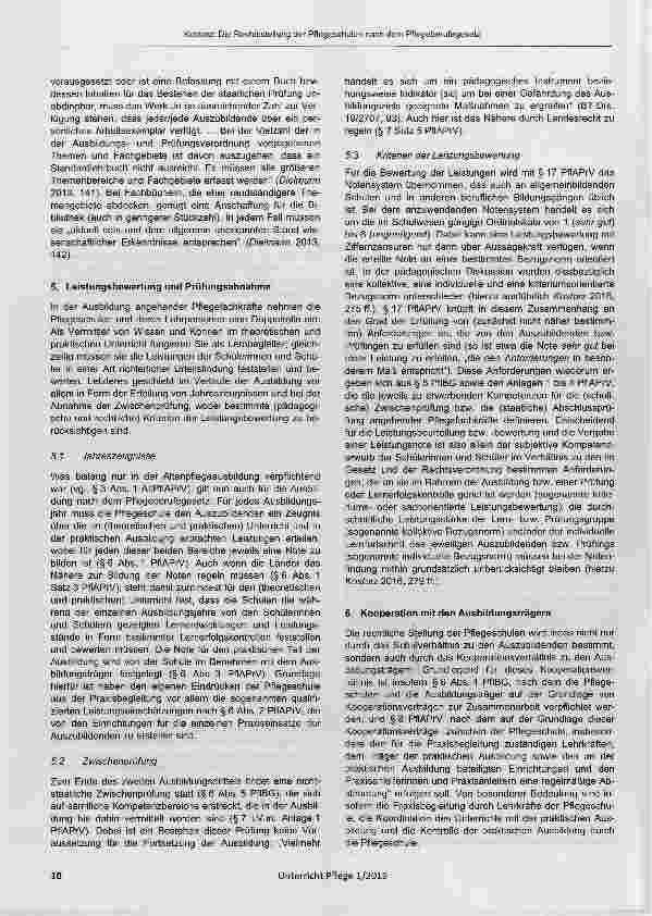 Vorschauseite 4: Die Rechtsstellung der Pflegeschulen nach dem Pflegeberufegesetz