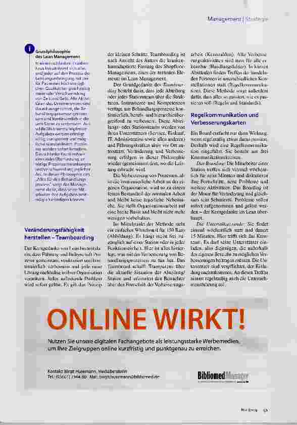 Vorschauseite 2: Marktplatz für Transparenz und Information