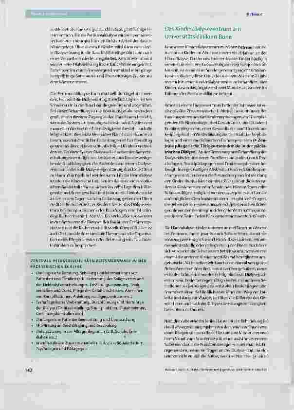 Vorschauseite 3: Dialyse für Kinder und Jugendliche